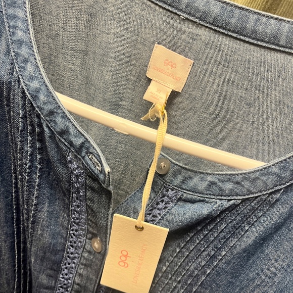 Gap x LoveShackFancy Midi Denim Dress XL - Picture 2 of 7